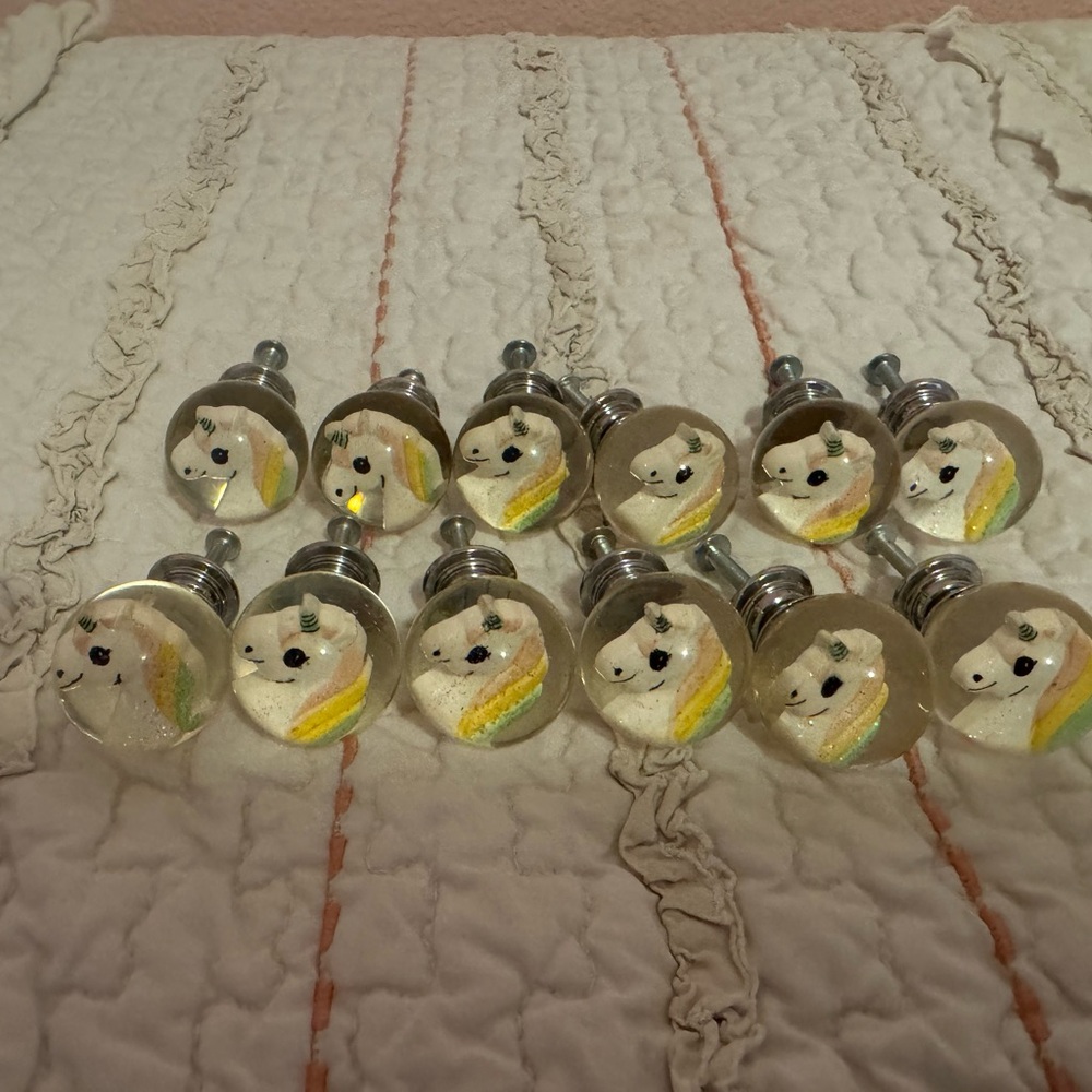 Unicorn Drawer Knobs (x 12)